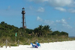Pet friendly dog park in Sanibel, Florida Lighthouse beach